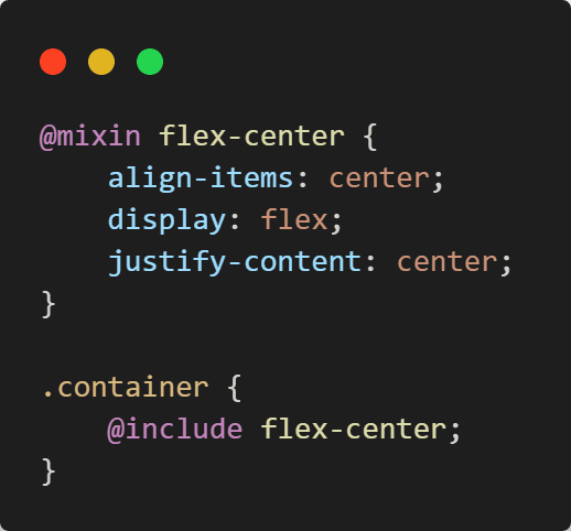 example of using mixin